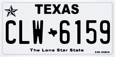 TX license plate CLW6159