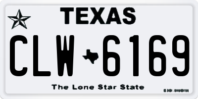 TX license plate CLW6169