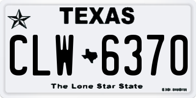 TX license plate CLW6370