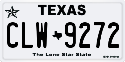 TX license plate CLW9272