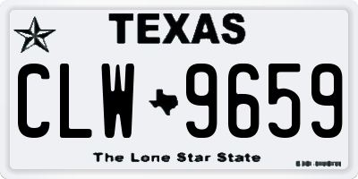 TX license plate CLW9659