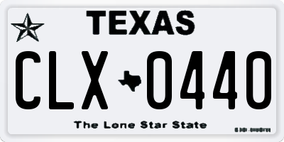 TX license plate CLX0440