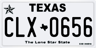 TX license plate CLX0656
