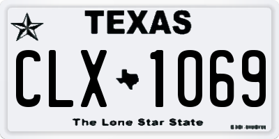 TX license plate CLX1069