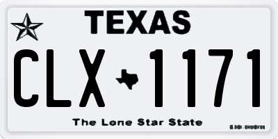 TX license plate CLX1171