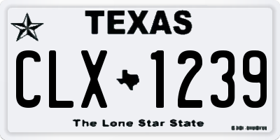 TX license plate CLX1239