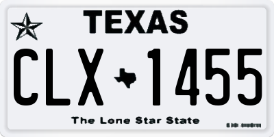 TX license plate CLX1455