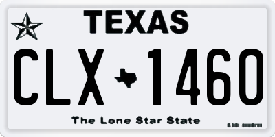 TX license plate CLX1460