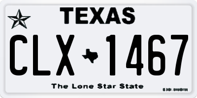 TX license plate CLX1467