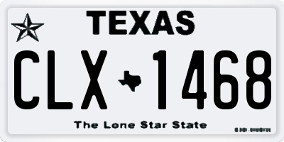 TX license plate CLX1468