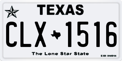 TX license plate CLX1516