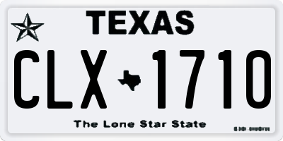 TX license plate CLX1710