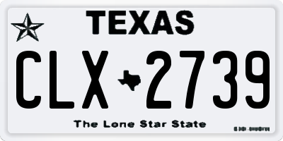 TX license plate CLX2739