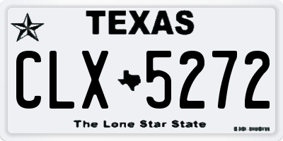 TX license plate CLX5272