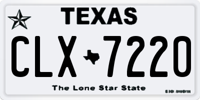 TX license plate CLX7220