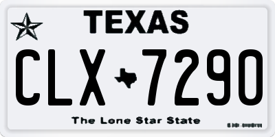 TX license plate CLX7290