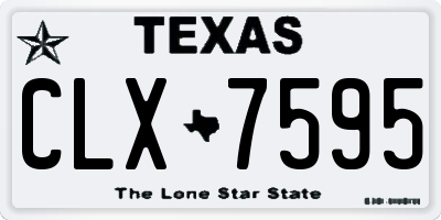 TX license plate CLX7595