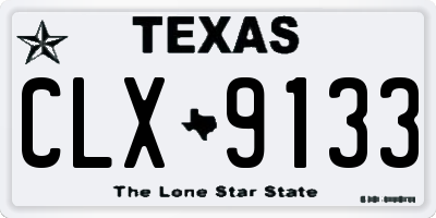 TX license plate CLX9133