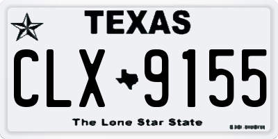 TX license plate CLX9155