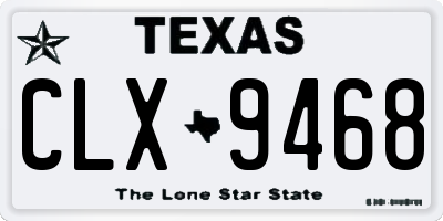TX license plate CLX9468