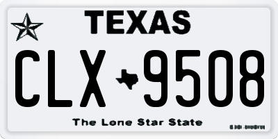 TX license plate CLX9508