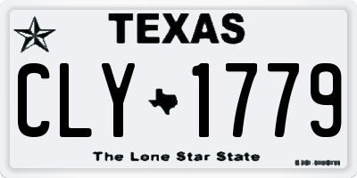 TX license plate CLY1779