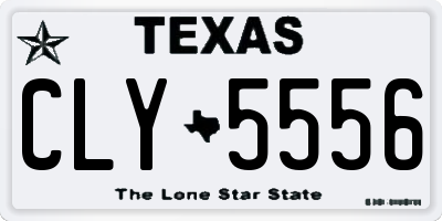 TX license plate CLY5556