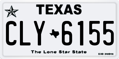TX license plate CLY6155