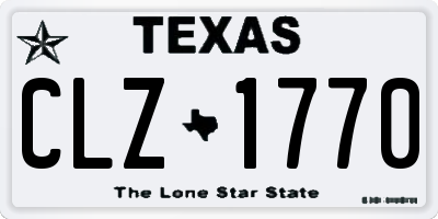 TX license plate CLZ1770