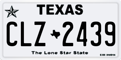 TX license plate CLZ2439