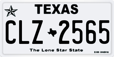 TX license plate CLZ2565