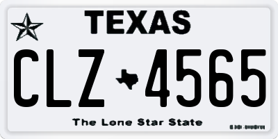 TX license plate CLZ4565
