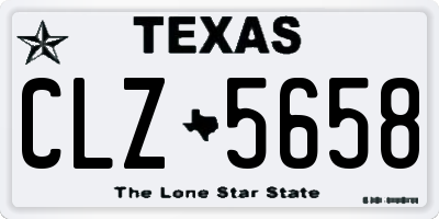 TX license plate CLZ5658