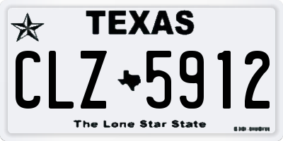 TX license plate CLZ5912