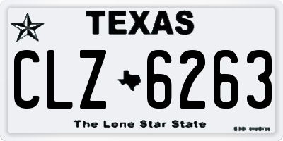 TX license plate CLZ6263