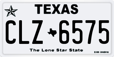 TX license plate CLZ6575