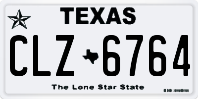 TX license plate CLZ6764