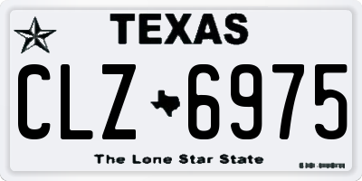 TX license plate CLZ6975