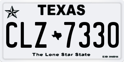 TX license plate CLZ7330