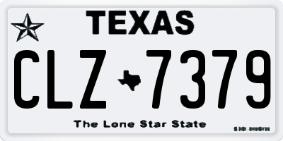 TX license plate CLZ7379