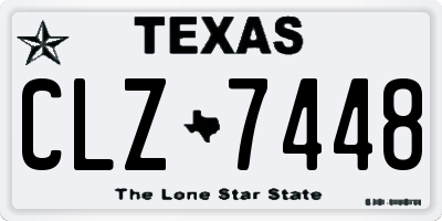 TX license plate CLZ7448