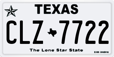 TX license plate CLZ7722