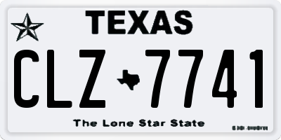TX license plate CLZ7741