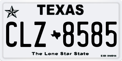 TX license plate CLZ8585