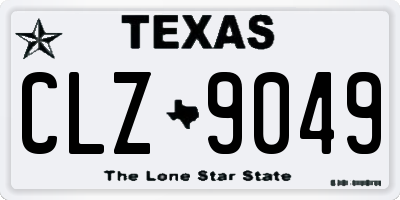 TX license plate CLZ9049