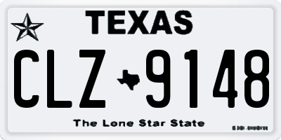 TX license plate CLZ9148