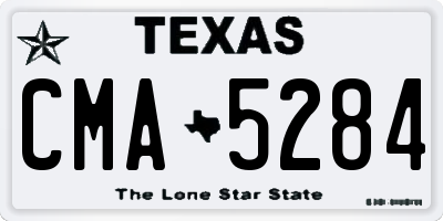 TX license plate CMA5284