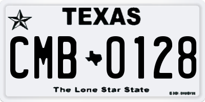 TX license plate CMB0128
