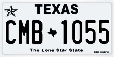 TX license plate CMB1055