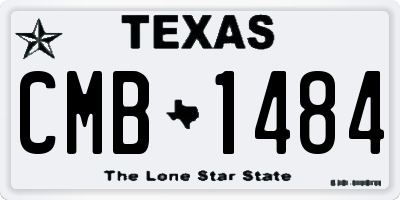 TX license plate CMB1484